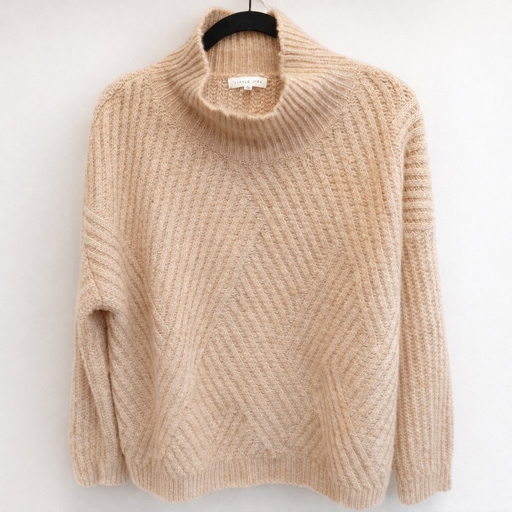 NWOT- Little Lies Knit Sweater – Soft Apricot Neutral